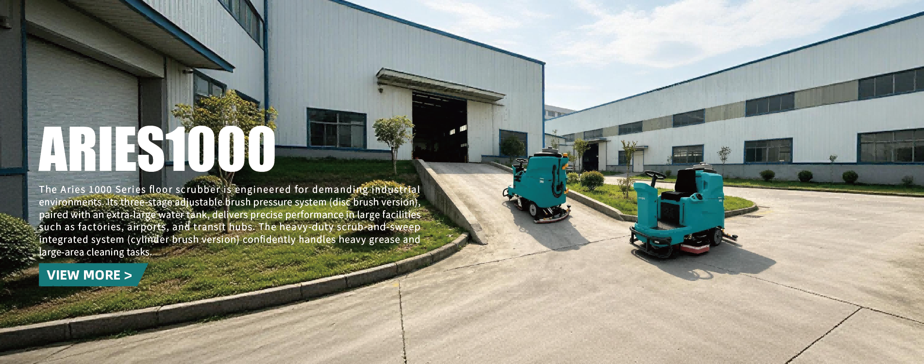 A1000 auto ride-on floor scrubber cylindrical